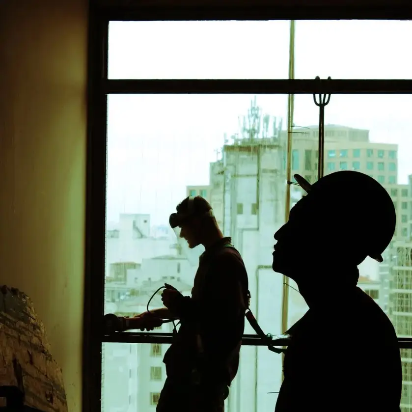 Contractors working